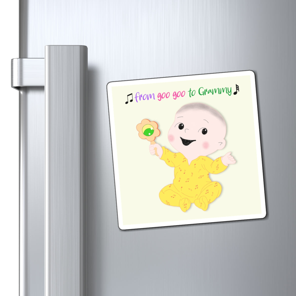 Funny Singer Baby Fridge Magnet (Boy) | Kitchen Decor USA