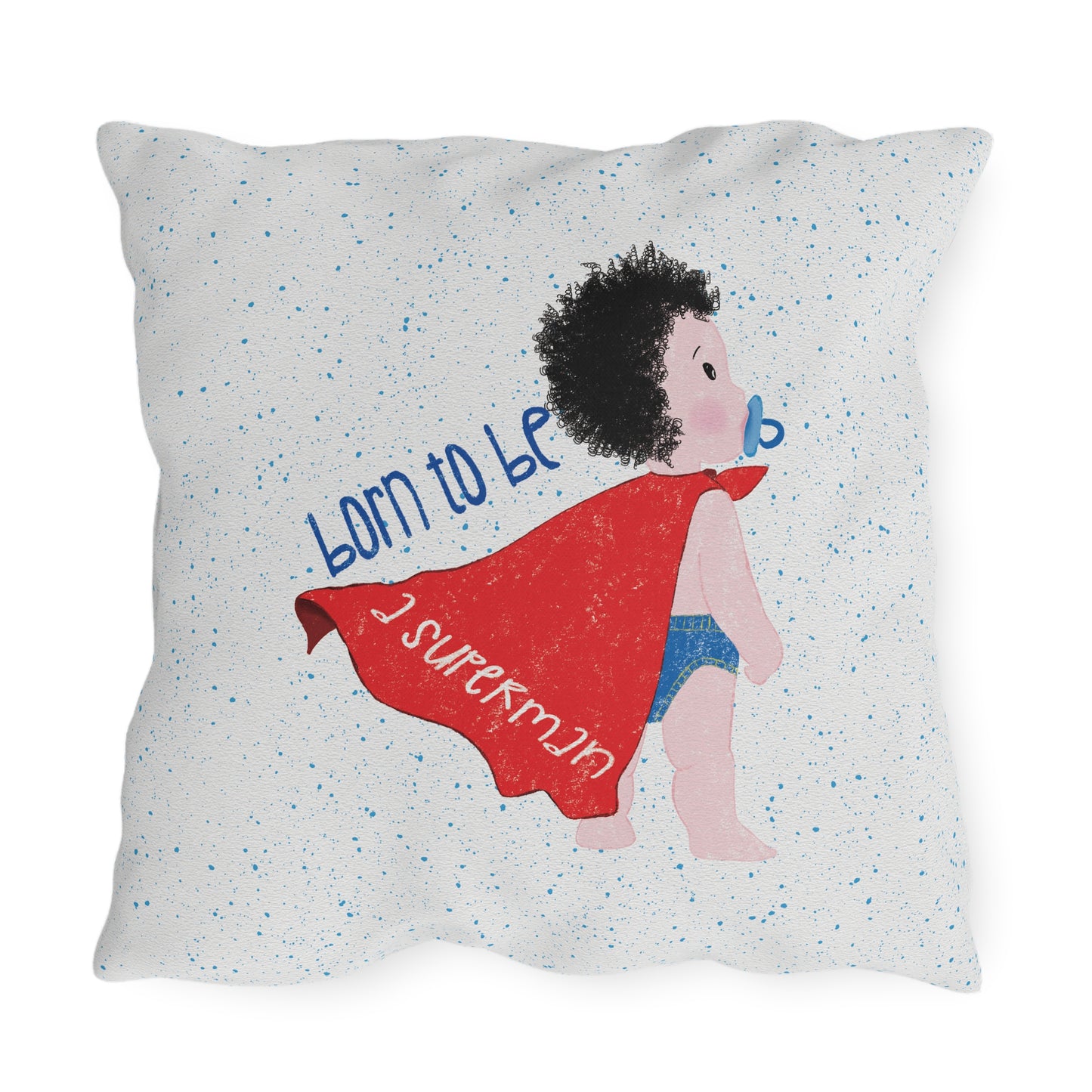 Double-Sided Outdoor Pillow - Super Time, All the Time!