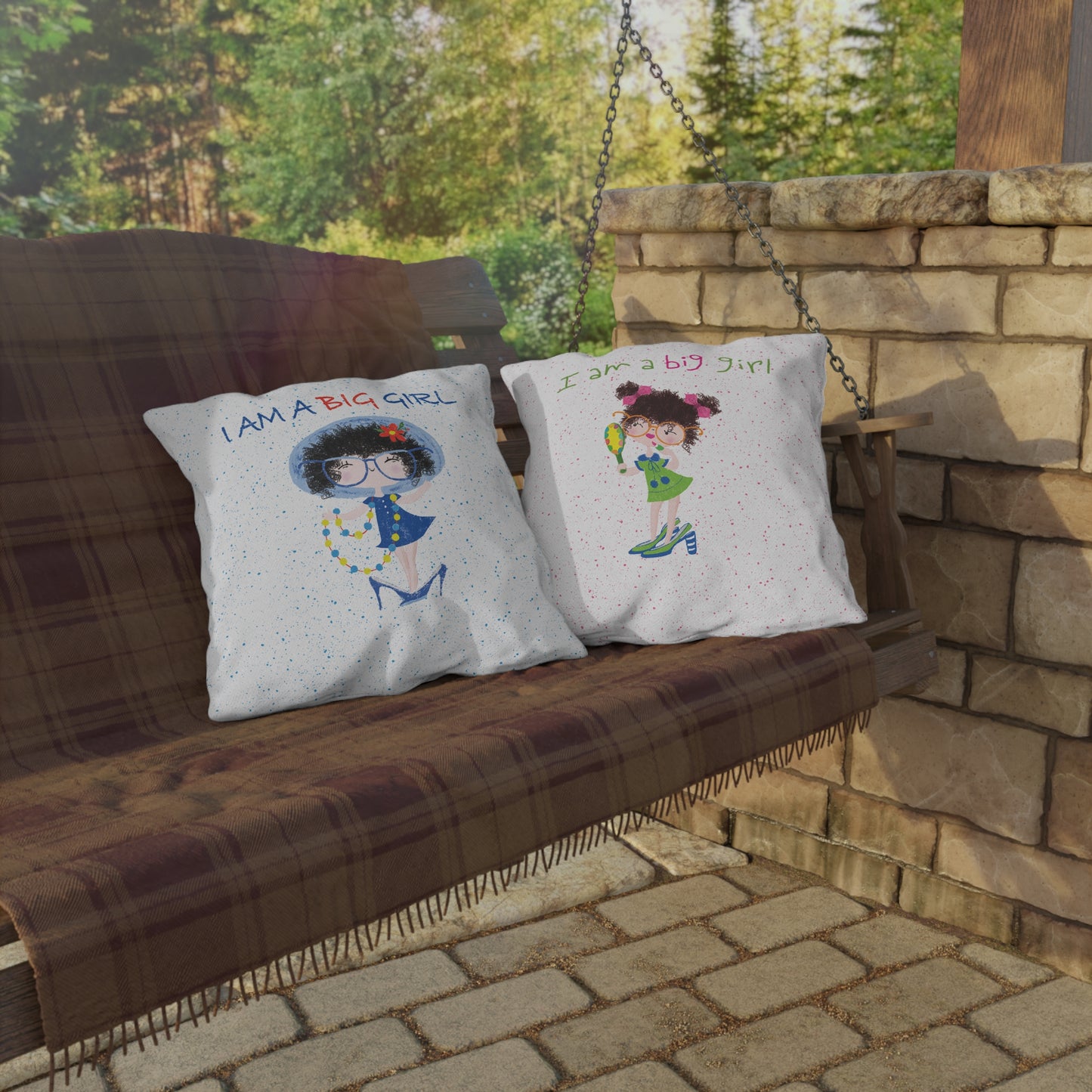 Outdoor Double-Sided Pillow - Twice the Adorable!