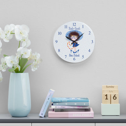 Cute Acrylic Wall Clock - Tick-Tock, Diva O'Clock! | Birthday Gift for Girls USA