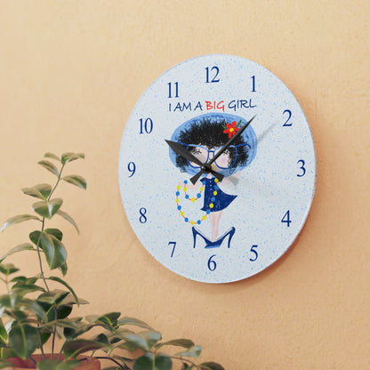 Acrylic Wall Clock - Tick-Tock, Diva O'Clock!