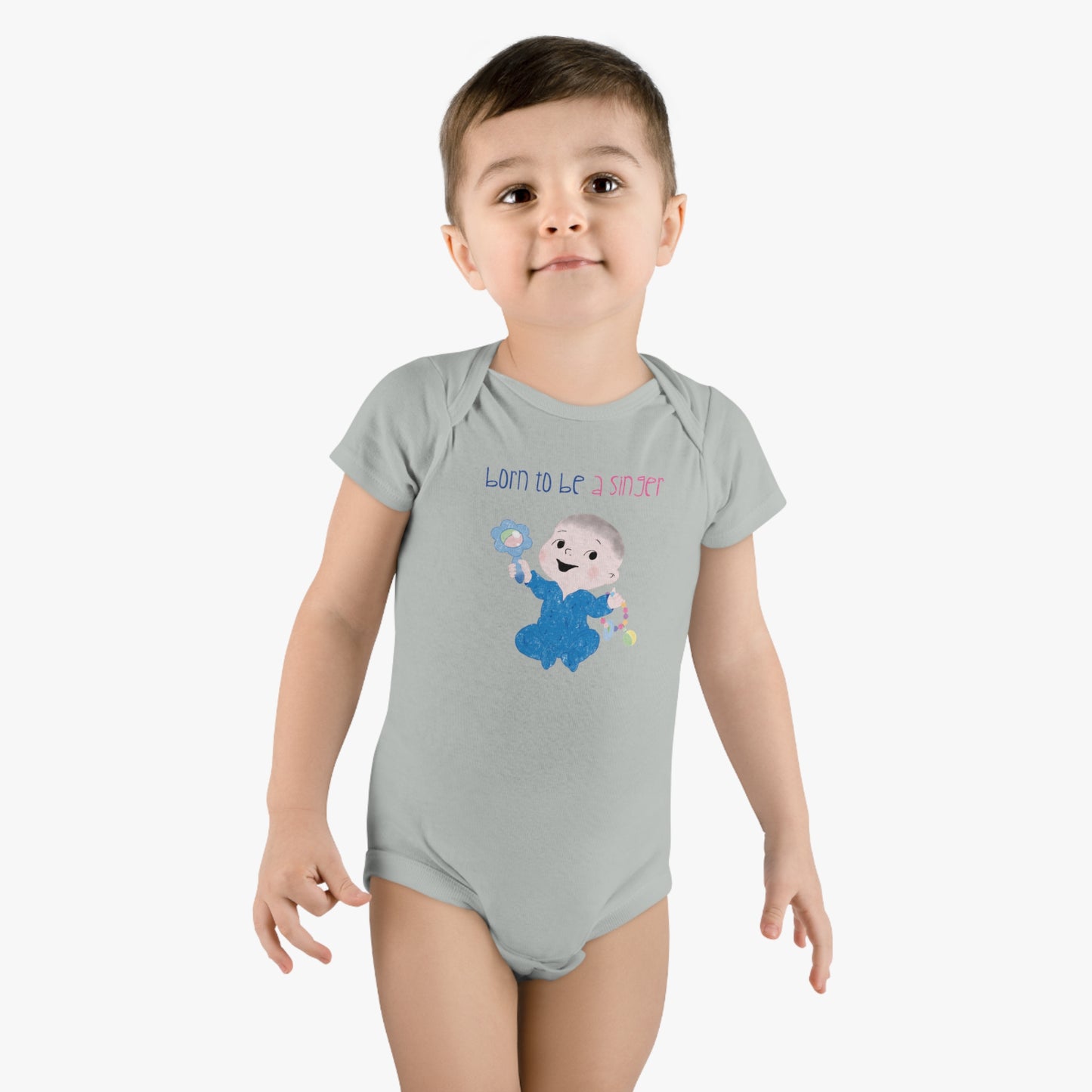 Baby Short Sleeve Onesie® - SINGER (BOY)