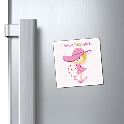 Funny Baby Fridge Magnet – Big Girl Baby (Blonde) | Kitchen Decor USA