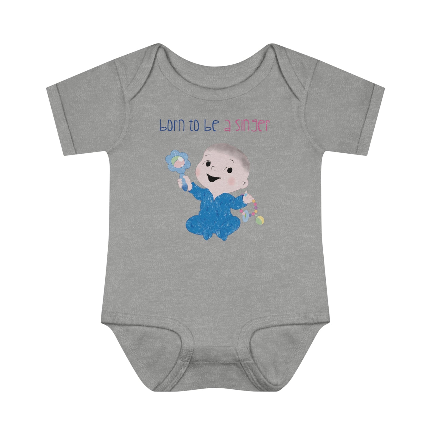 Humorous Infant Rib Bodysuit - First Word: Grammy!