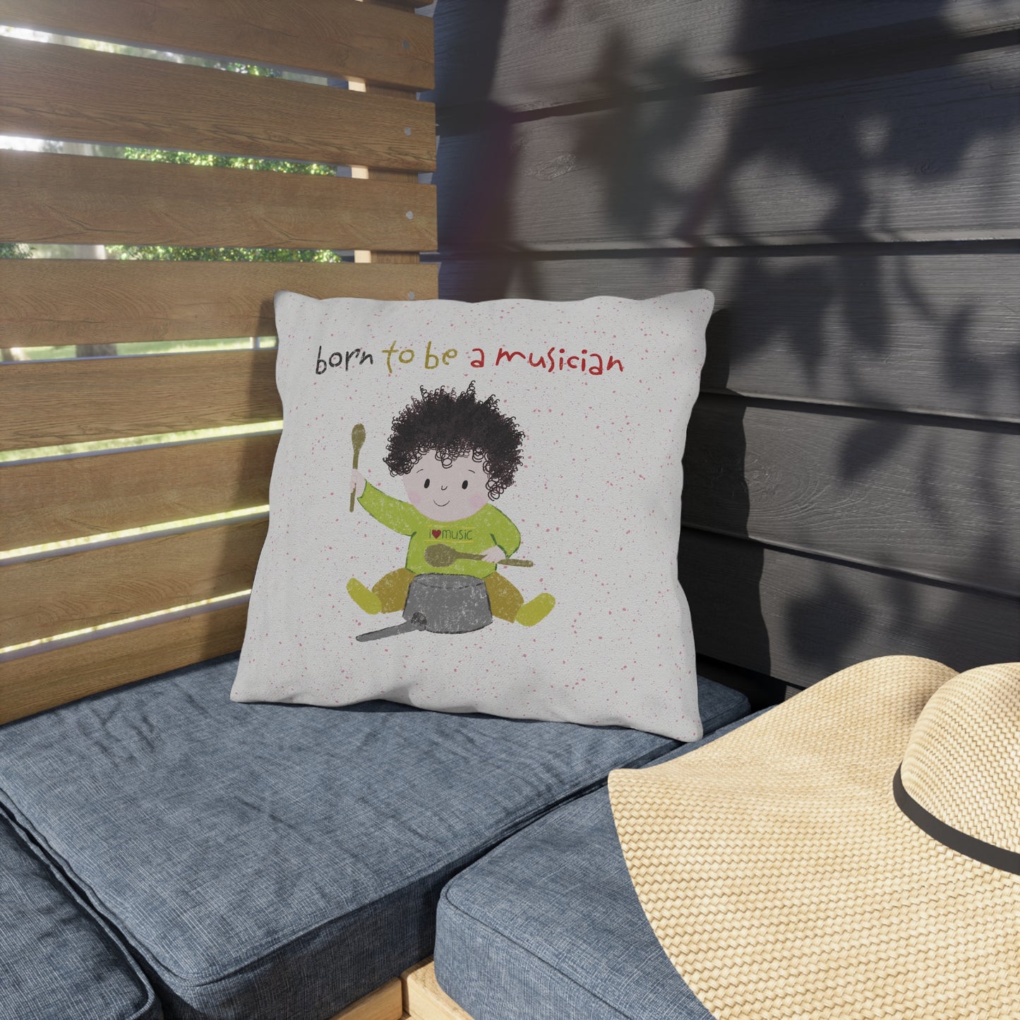 Double-Sided Outdoor Pillow - Super Time, All the Time!