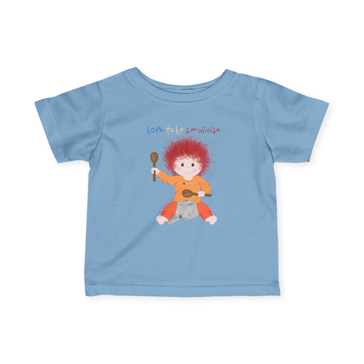 Funny Musician Baby Tee (Redhead)