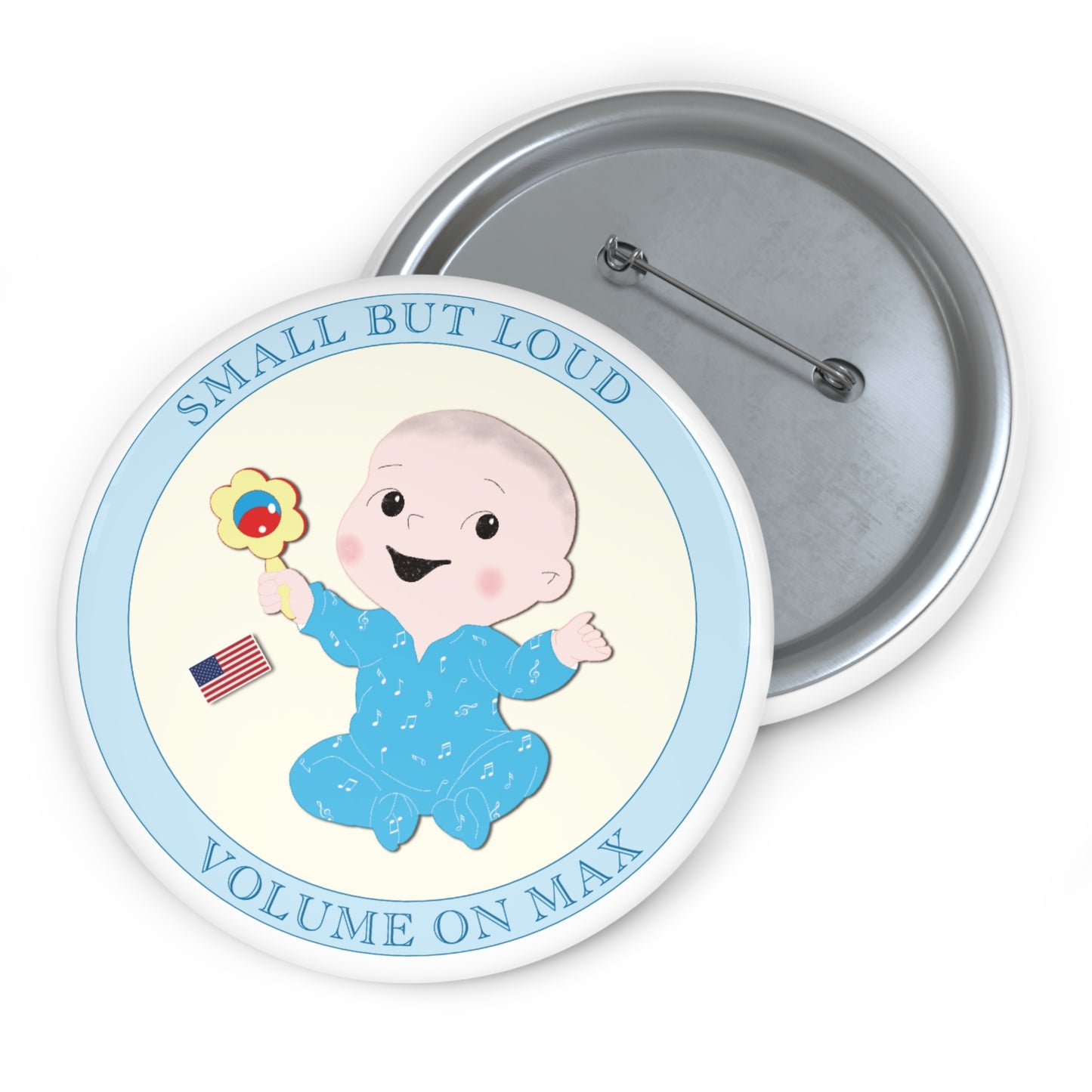 Funny Baby Pin Button – Singer Baby (Boy)