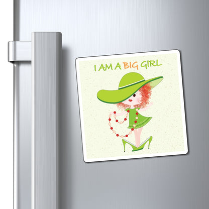 Funny Baby Fridge Magnet – Big Girl Baby (Redhead) | Kitchen Decor USA