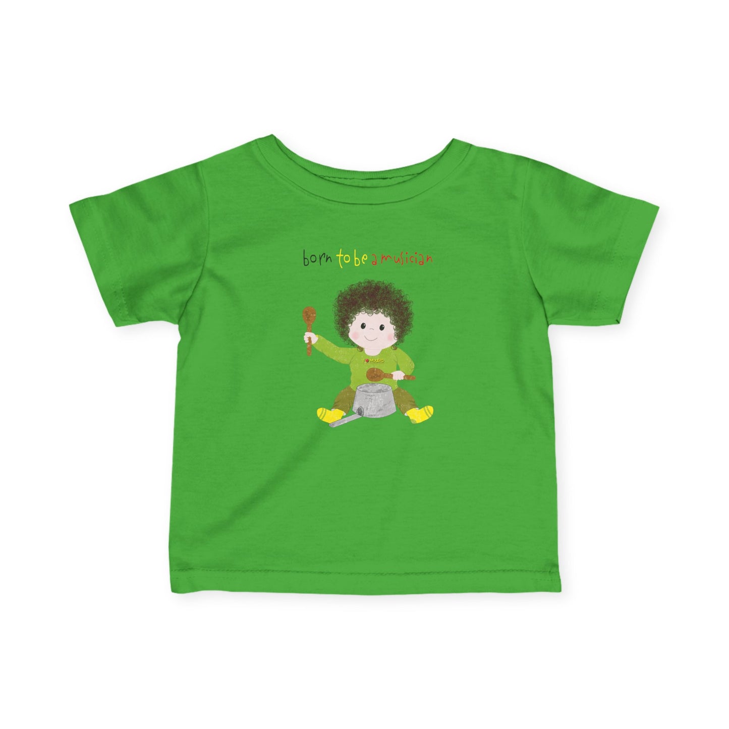 Funny Baby Musician T-Shirt – Born to Be a Musician Infant & Toddler Tee, Cute Music Baby Gift, First Birthday Outfit Idea