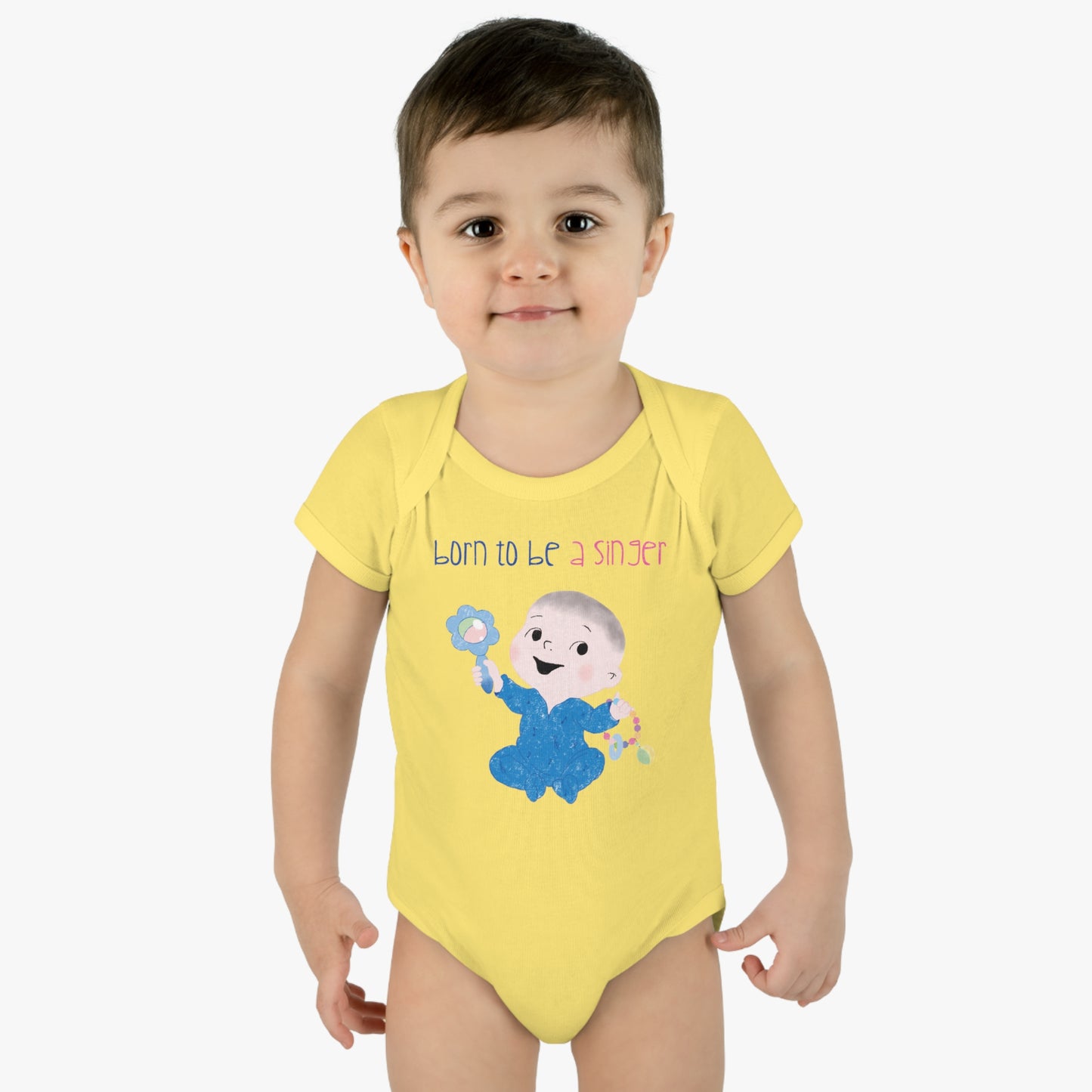 Humorous Infant Rib Bodysuit - First Word: Grammy!