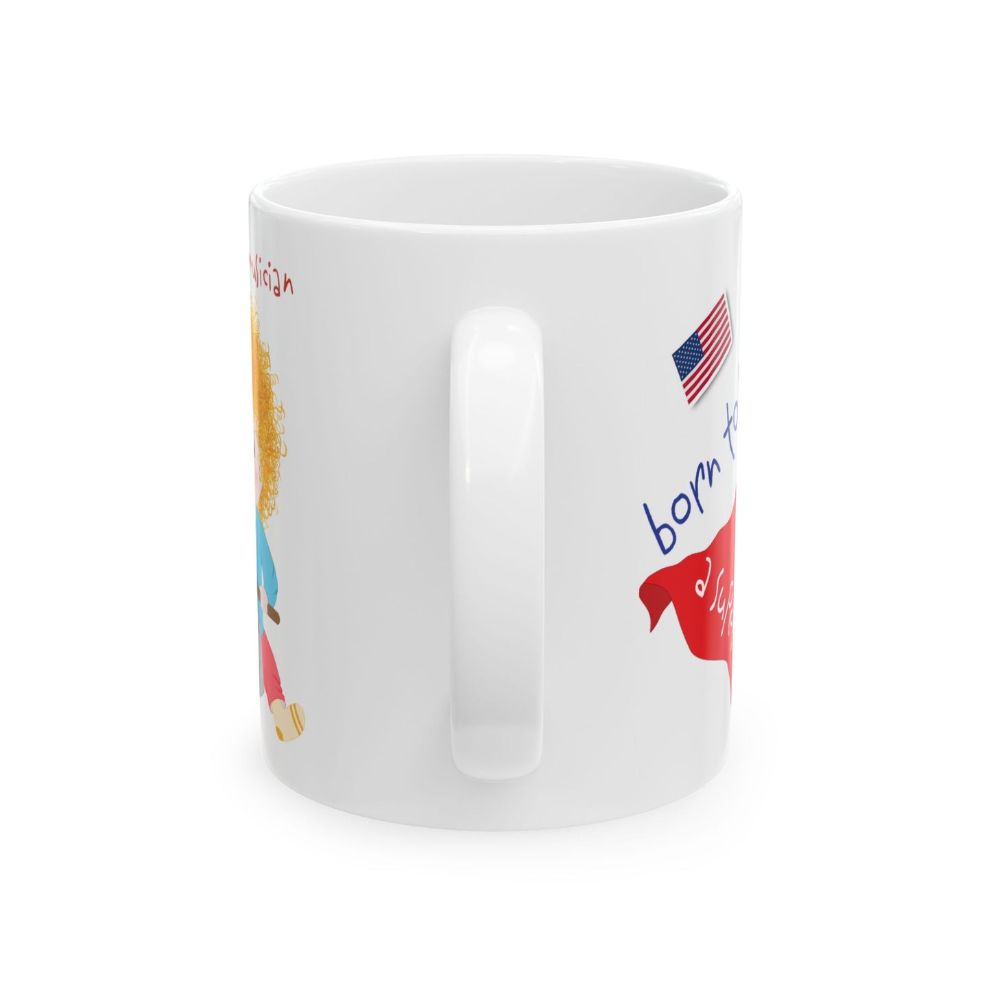 Funny Musician Baby Coffee Mug (Blonde)  – 11oz & 15oz