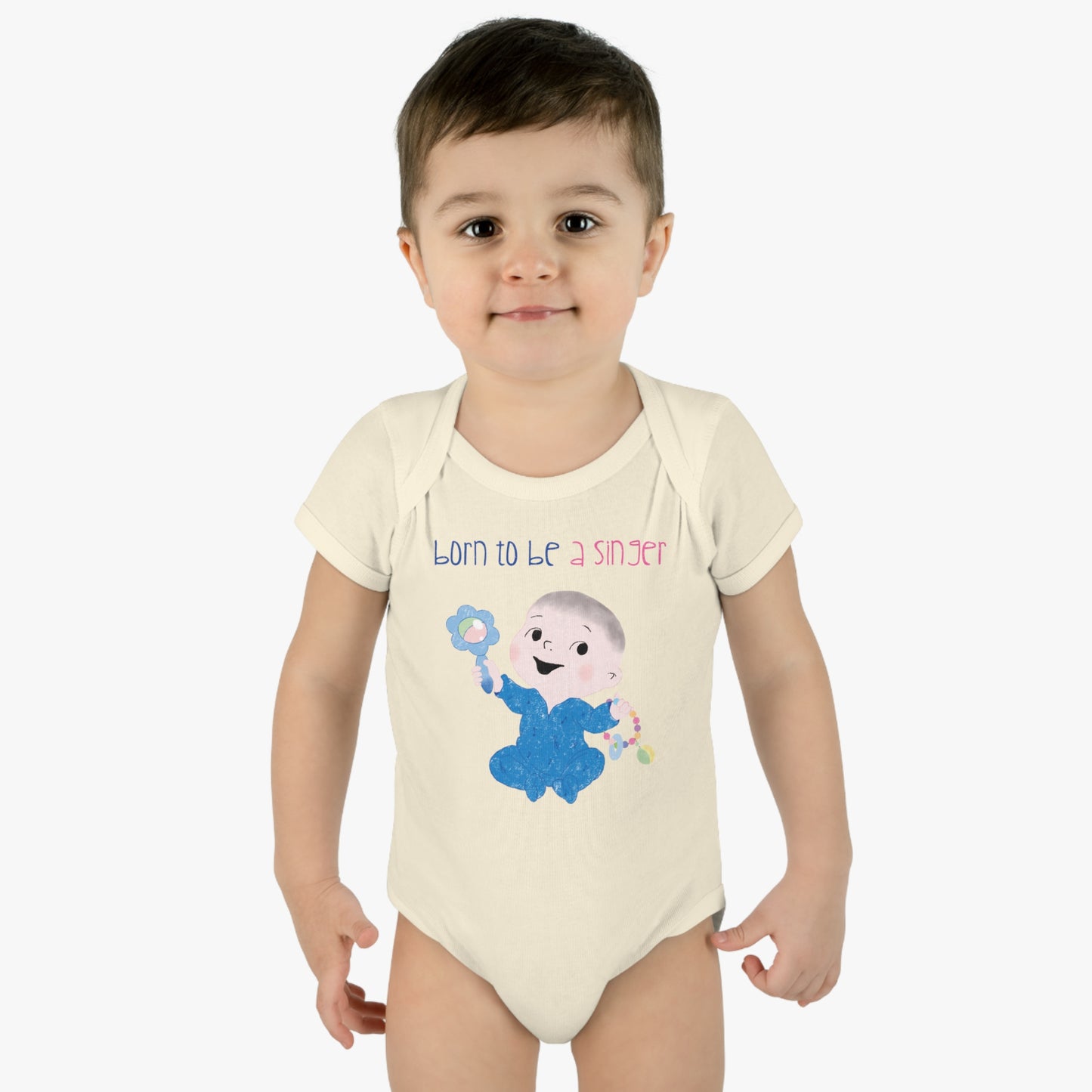 Humorous Infant Rib Bodysuit - First Word: Grammy!