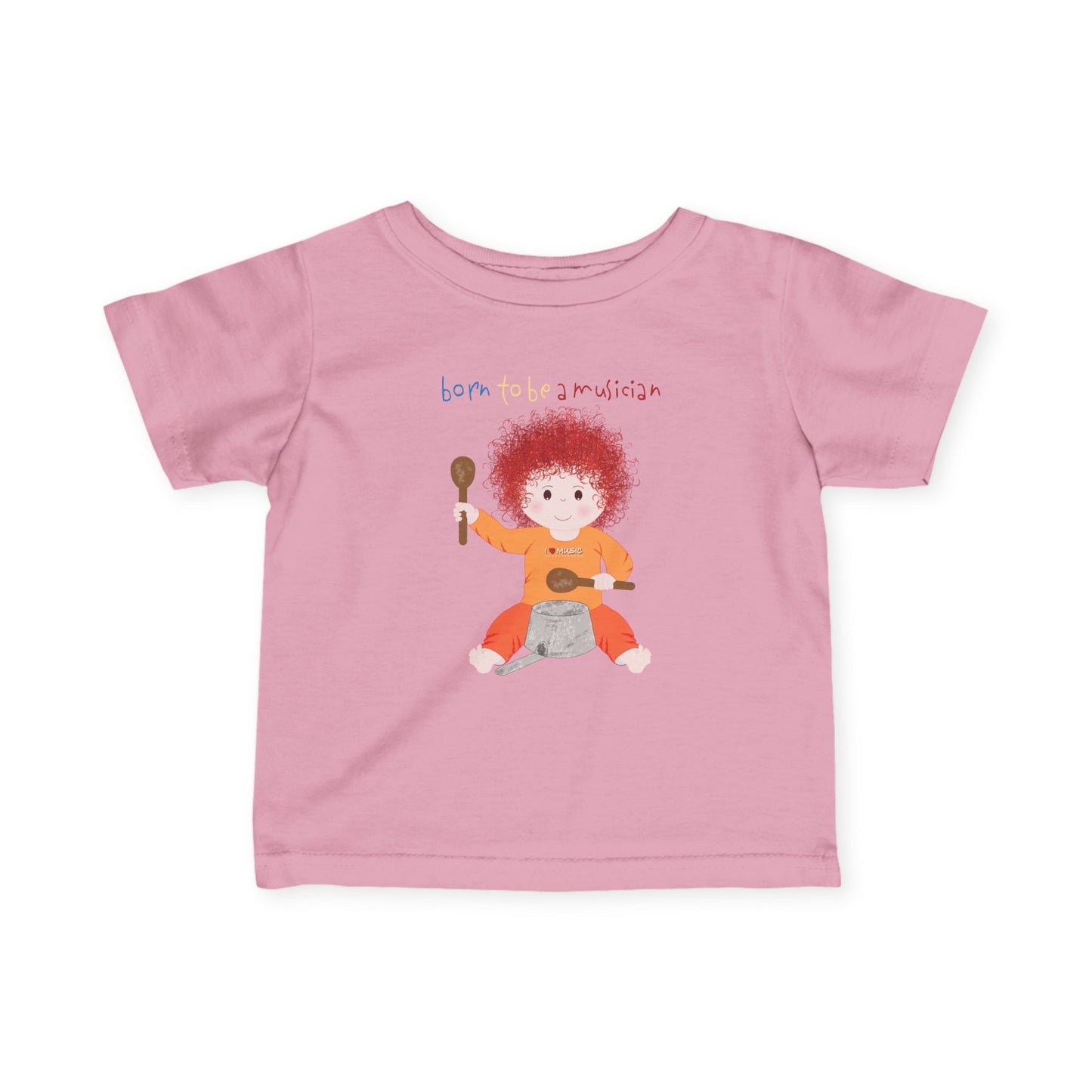 Funny Musician Baby Tee (Redhead)
