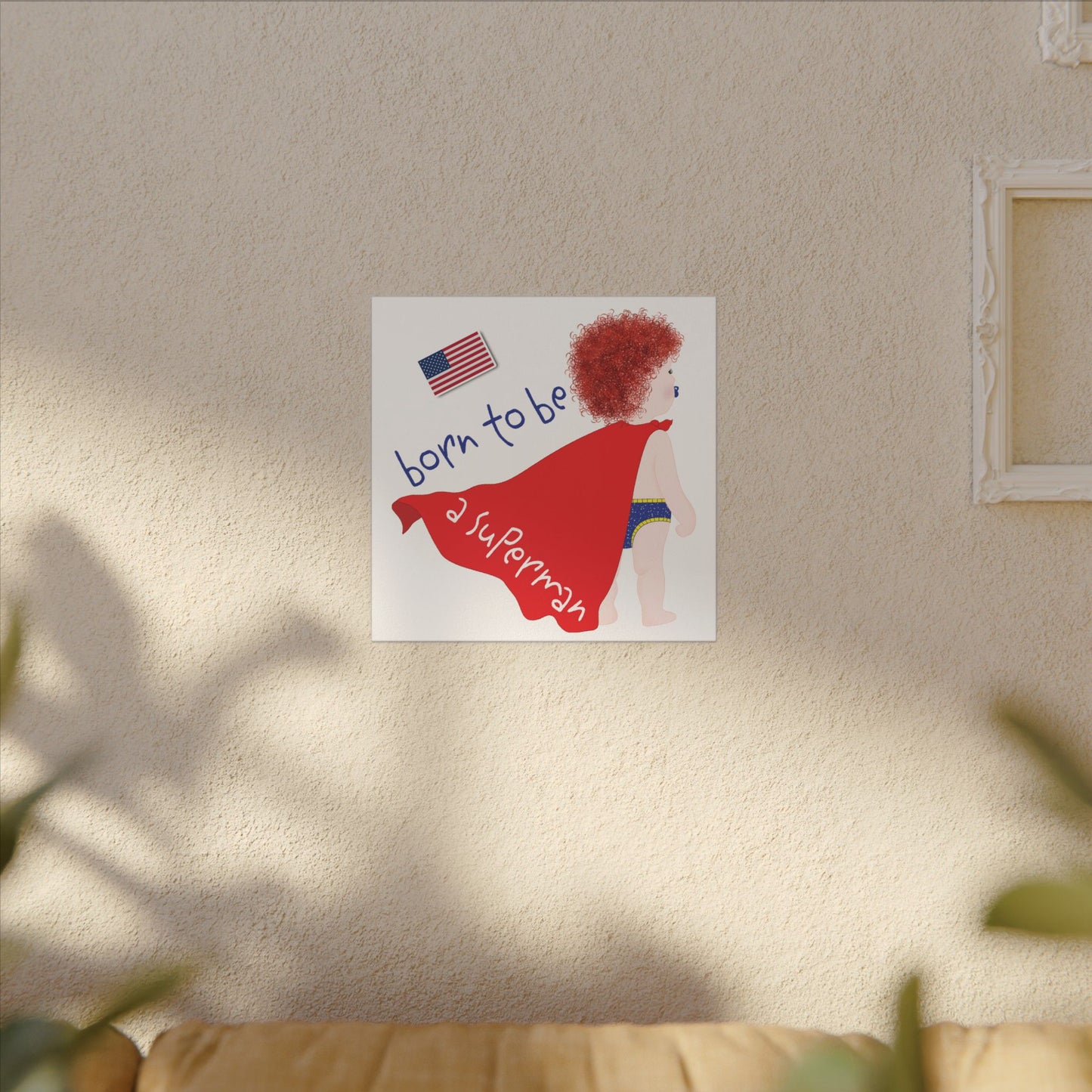 Copy of Superhero Canvas Art for Kids, Nursery Decor, Gift for New Parents, Kids' Room Wall Art, Playroom Decoration