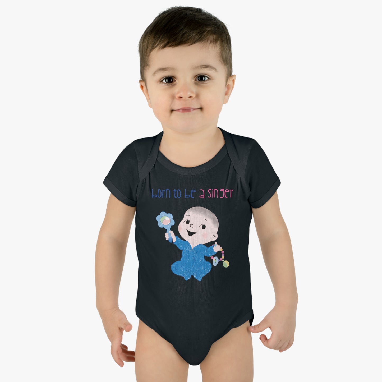 Humorous Infant Rib Bodysuit - First Word: Grammy!