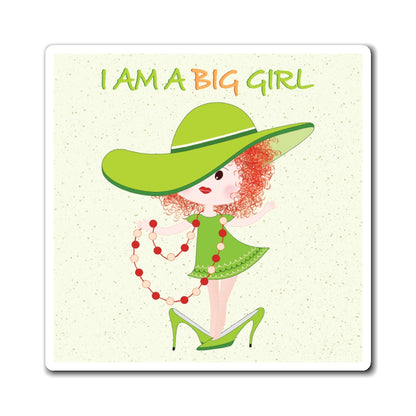 Funny Baby Fridge Magnet – Big Girl Baby (Redhead) | Kitchen Decor USA