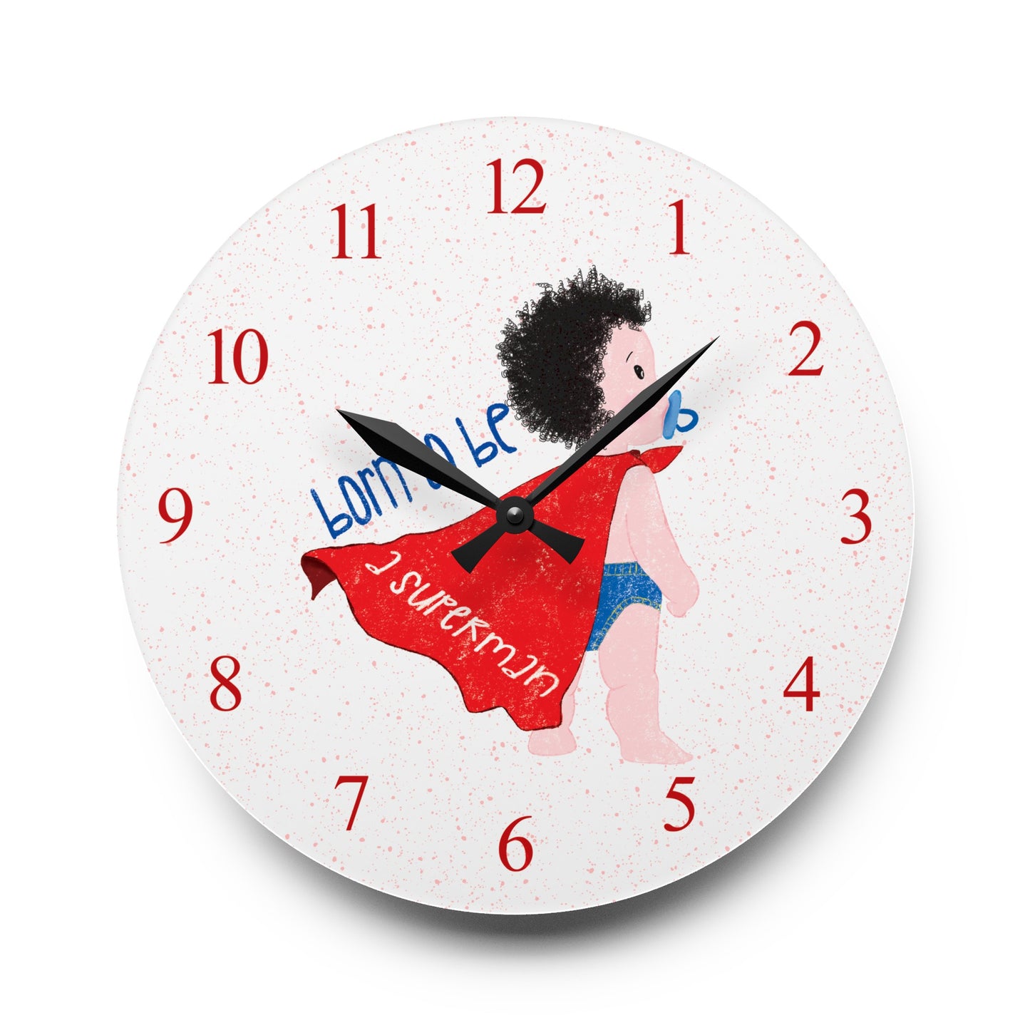 Acrylic Wall Clock - Tick-Tock, Hero O'Clock!