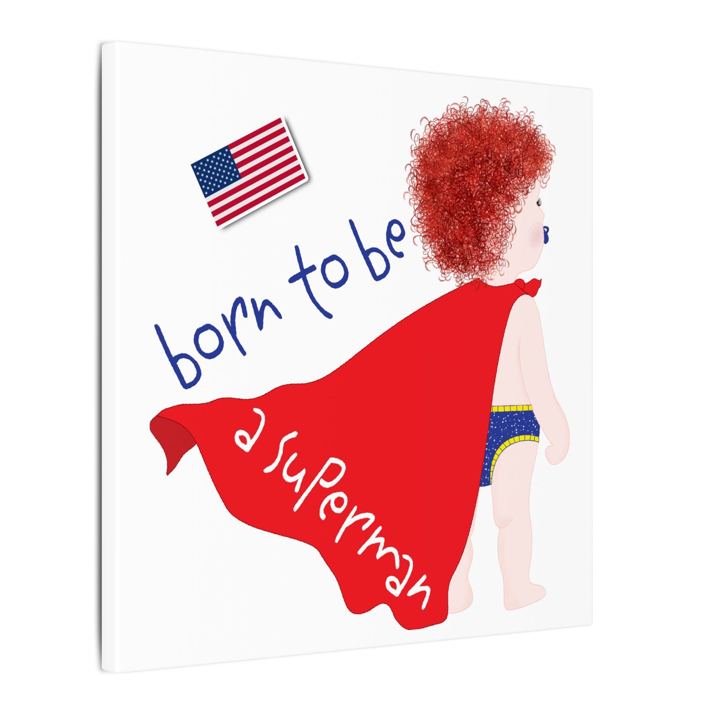 Copy of Superhero Canvas Art for Kids, Nursery Decor, Gift for New Parents, Kids' Room Wall Art, Playroom Decoration