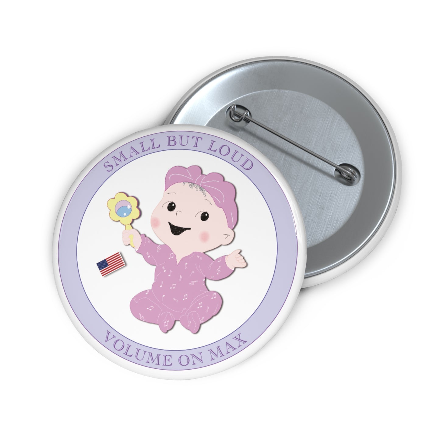Funny Baby Pin Button – Singer Baby (Girl)