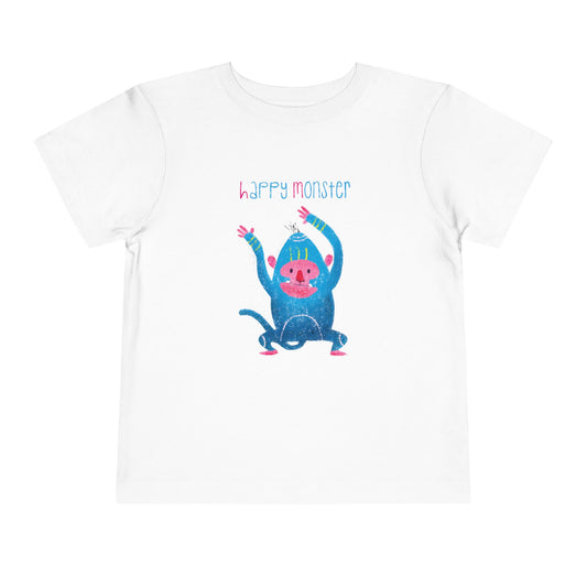 Playful Toddler Short Sleeve Tee - Chaos with a Smile