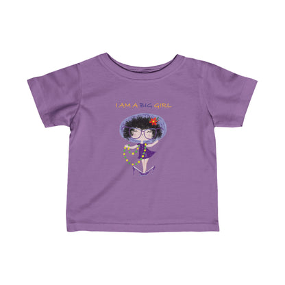 Infant Fine Jersey Tee - Big Girl, Bigger Sass!