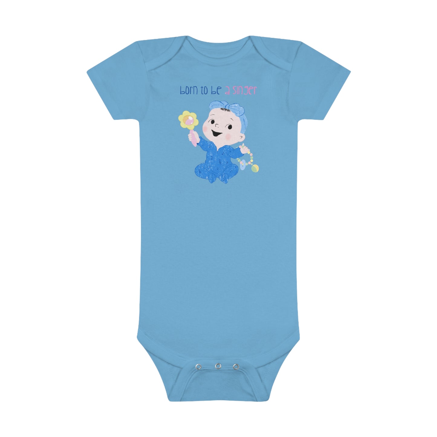 Baby Short Sleeve Onesie® - SINGER (GIRL)