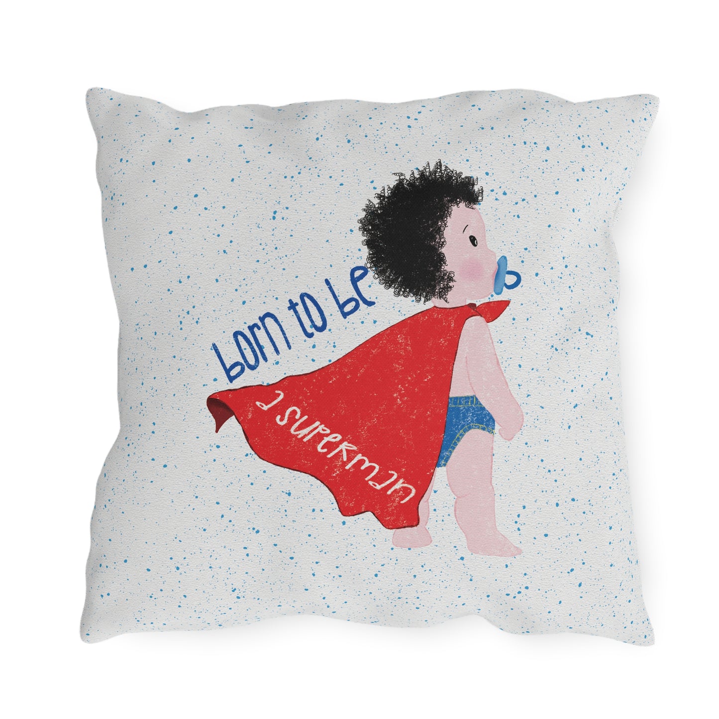 Double-Sided Outdoor Pillow - Super Time, All the Time!