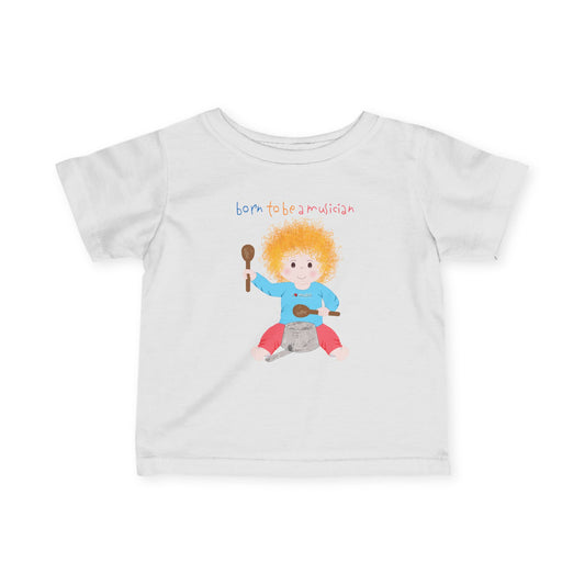 Funny Musician Baby Tee (Blonde)