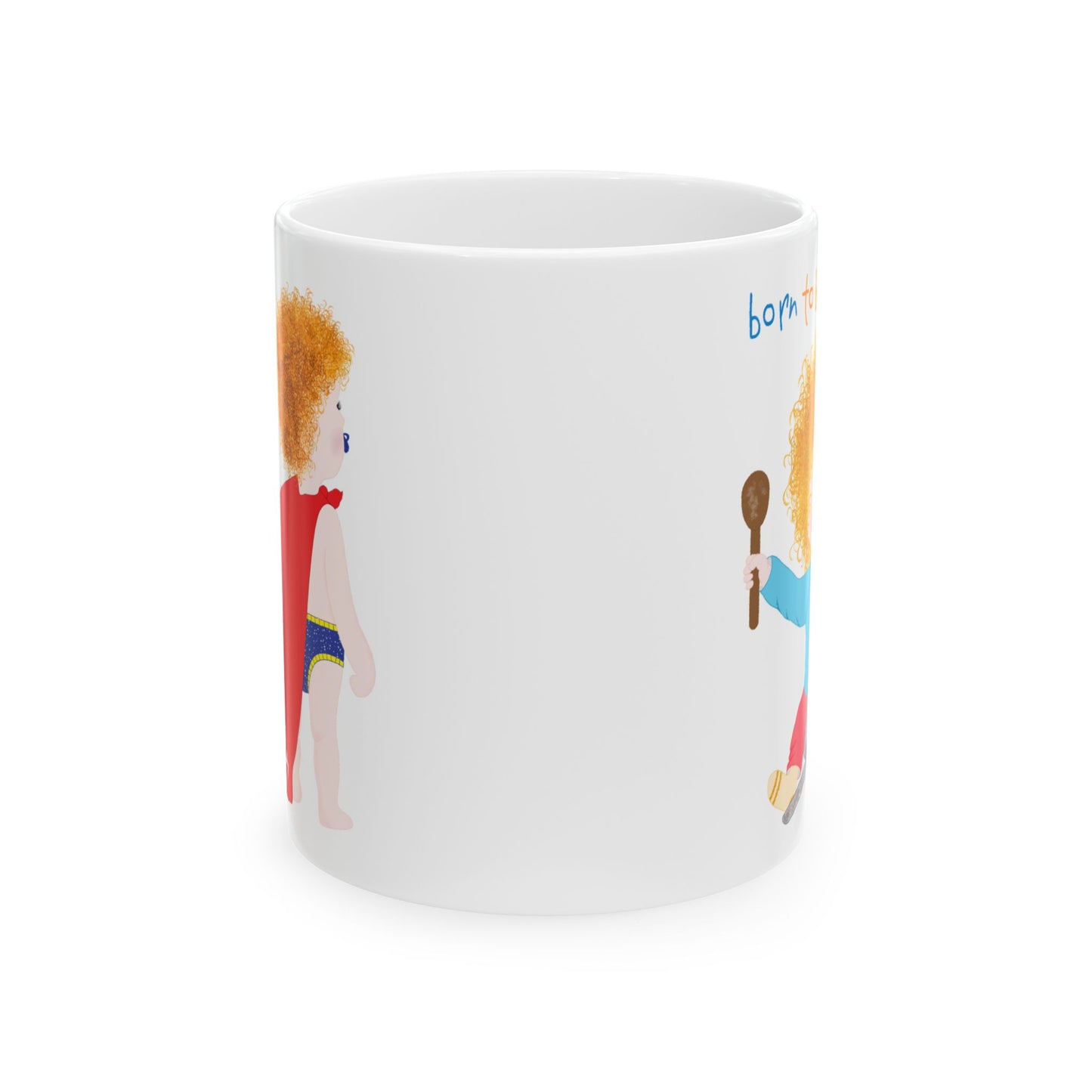 Funny Musician Baby Coffee Mug (Blonde)  – 11oz & 15oz