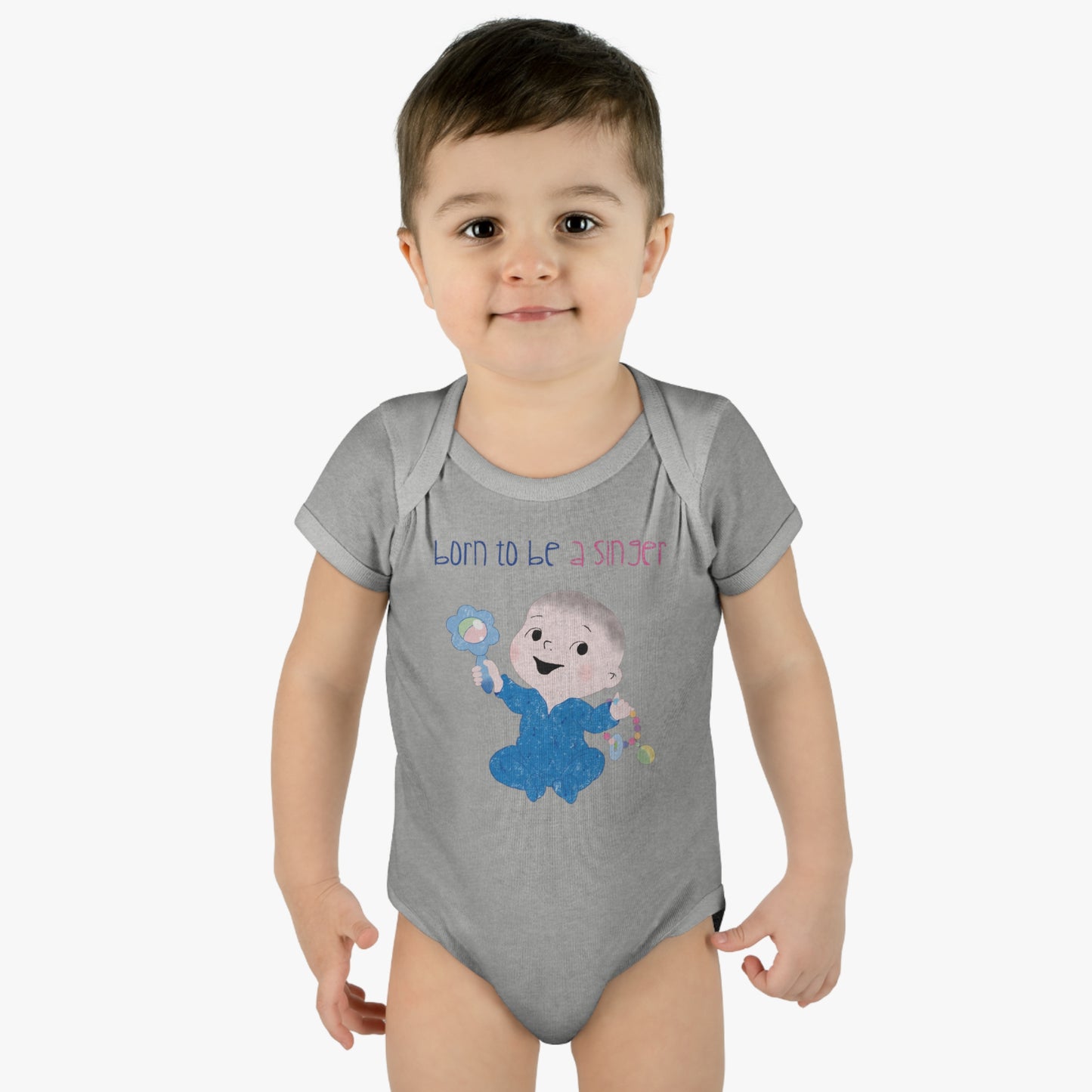 Humorous Infant Rib Bodysuit - First Word: Grammy!