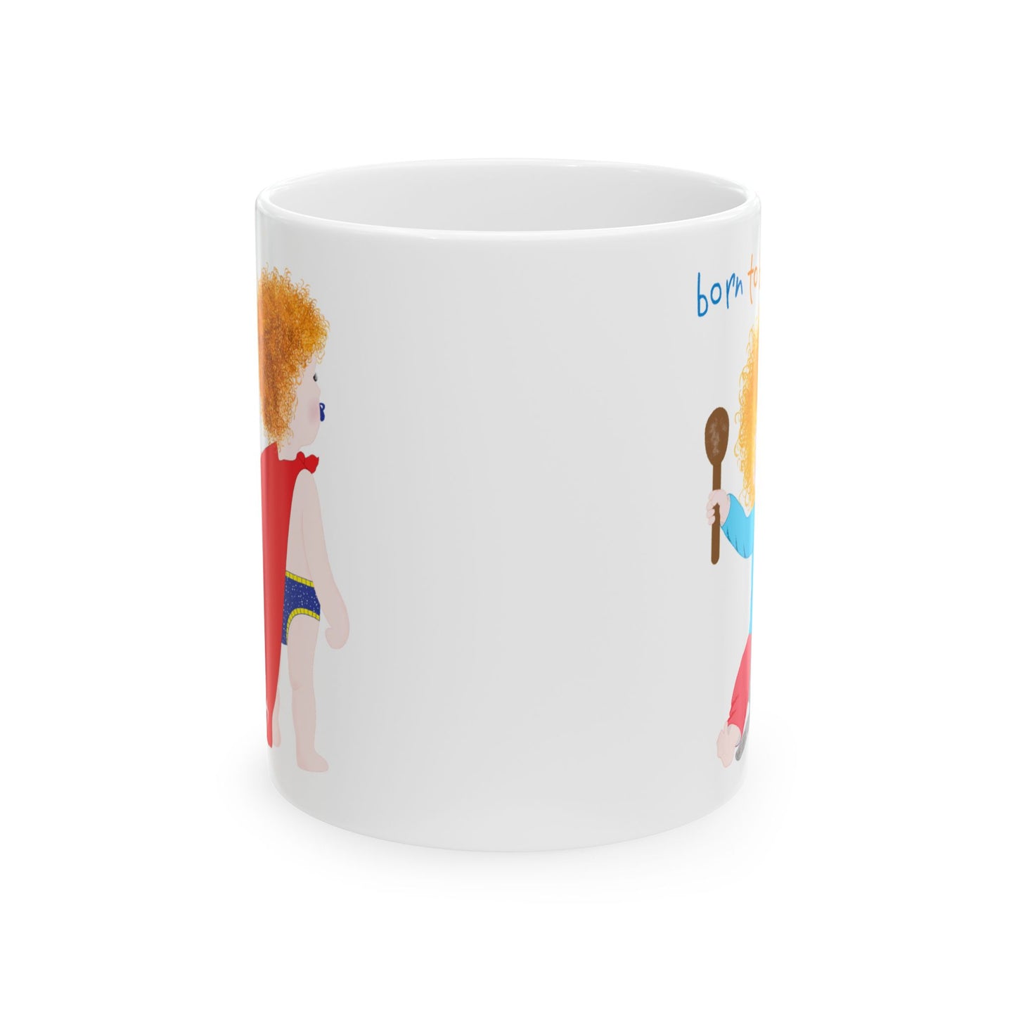 Funny Baby Coffee Mug – Musician Baby (Blonde), 11oz & 15oz