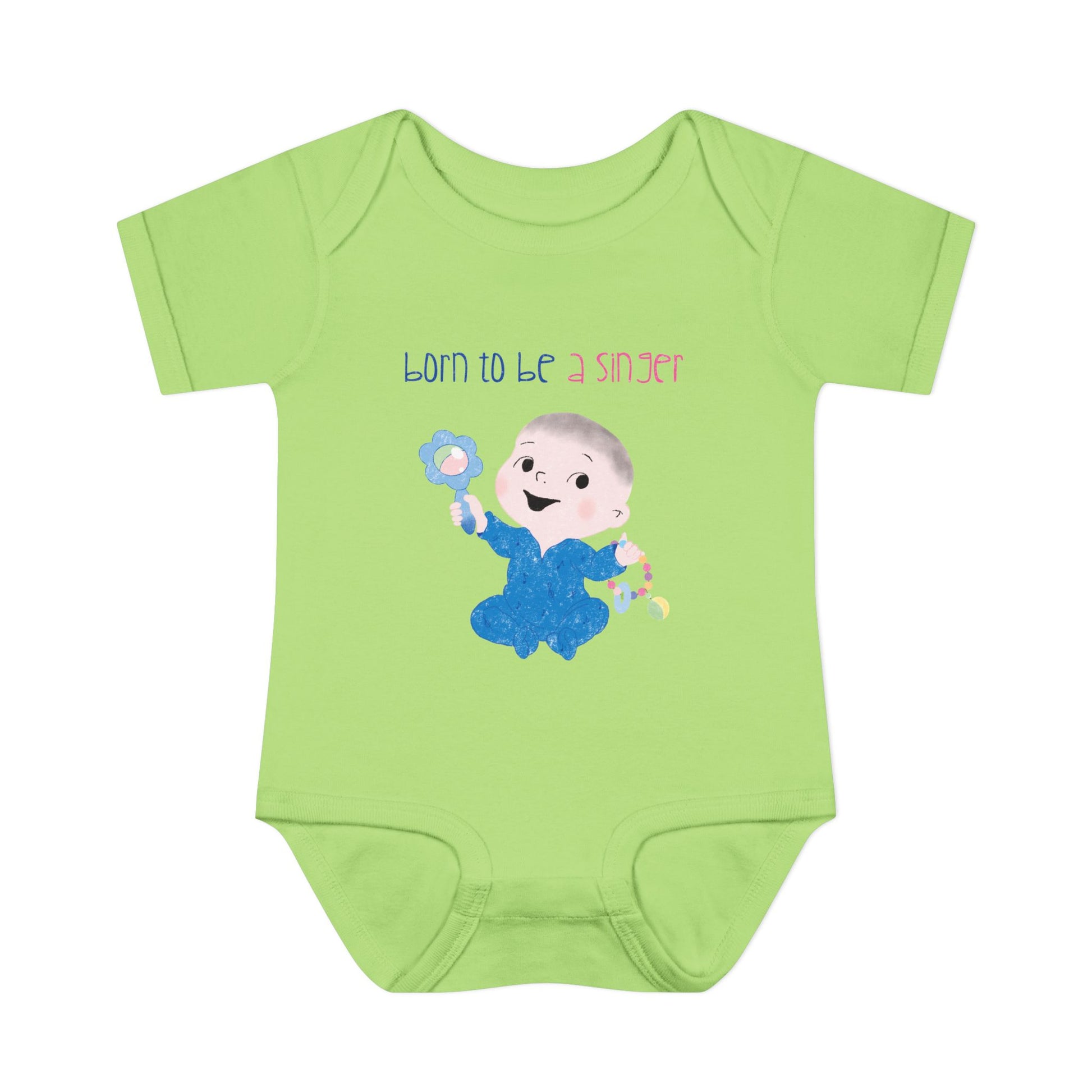 Singer-themed baby bodysuit – newborn outfit for little divas and future pop icons
