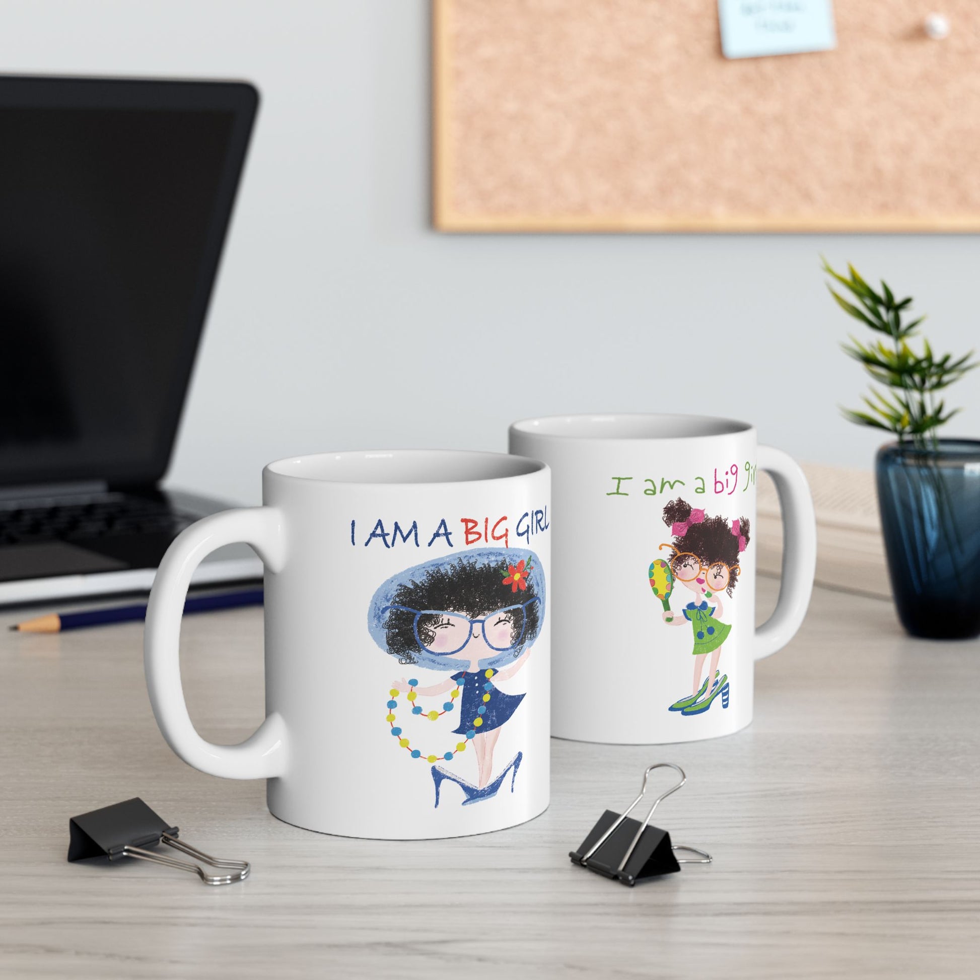 Magnificent coffee mugs on a desk, 11oz, kidlic