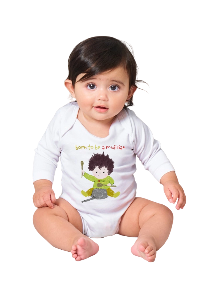 Onesie® Organic Baby Bodysuit - BORN TO BE A MUSICIAN