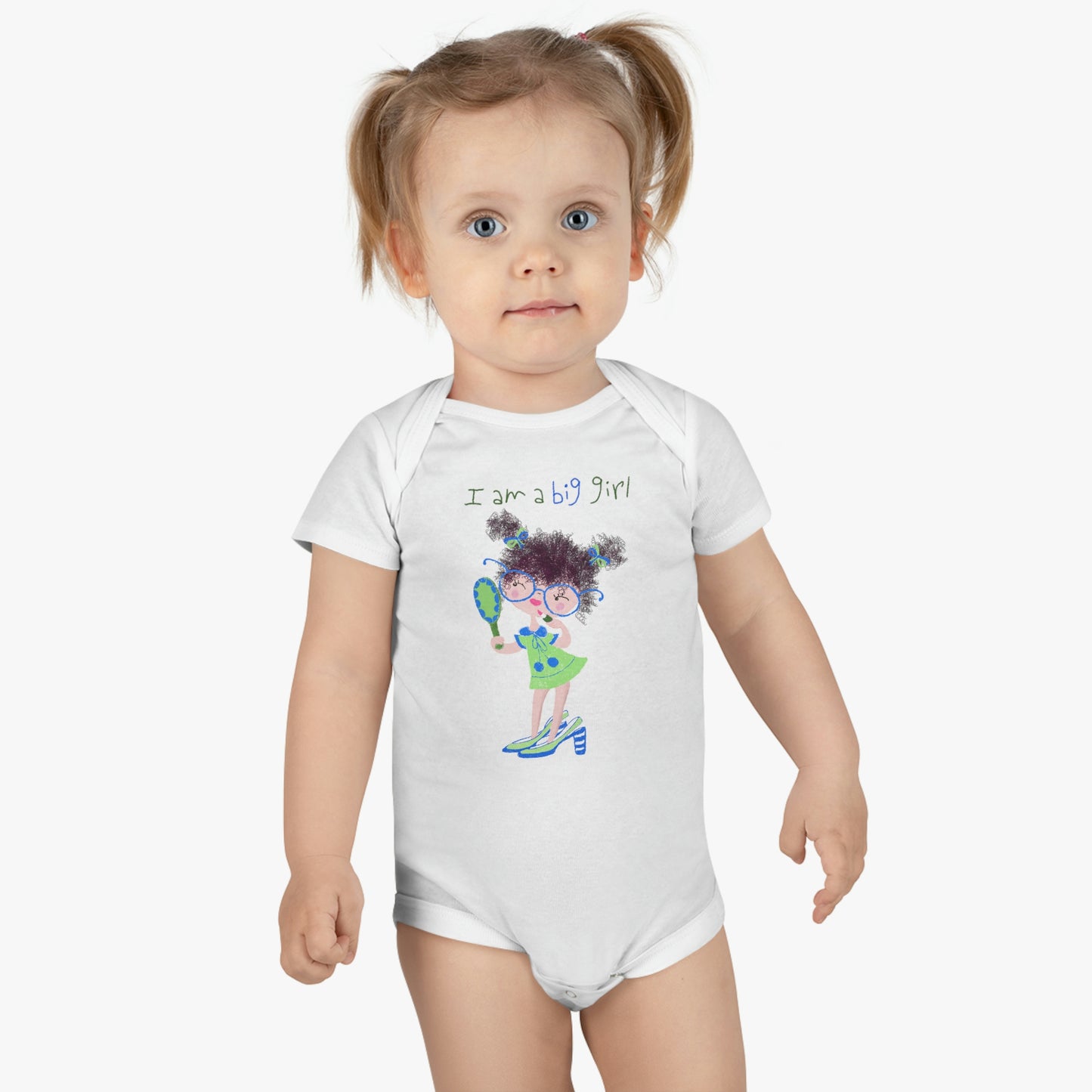 Onesie® Organic Baby Bodysuit - I AM A BIG GIRL