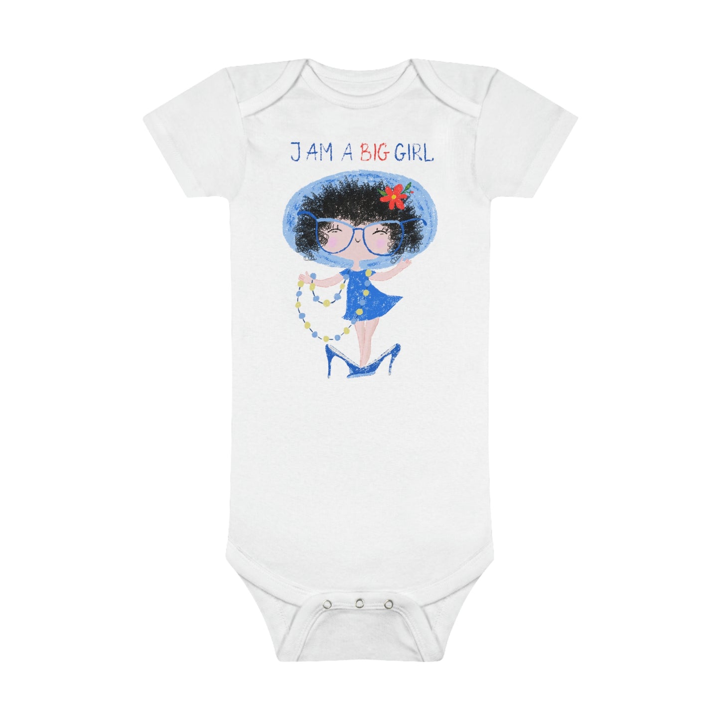 Onesie® Organic Baby Bodysuit - I AM A BIG GIRL (II)