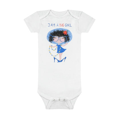 Onesie® Organic Baby Bodysuit - I AM A BIG GIRL (II)