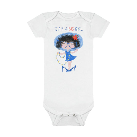 Onesie® Organic Baby Bodysuit - I AM A BIG GIRL (II)